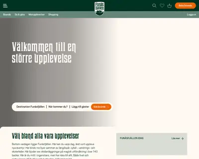 funasfjallen.se startsida 2023