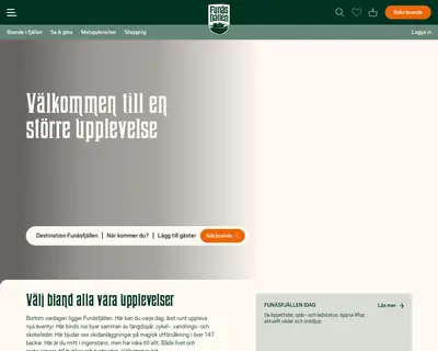 funasfjallen.se startsida 2024