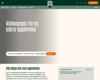 funasfjallen.se startsida 2026