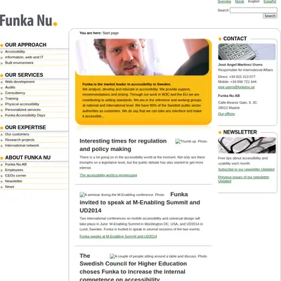funka.nu startsida 2014