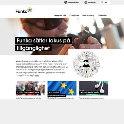 funka.nu startsida 2015