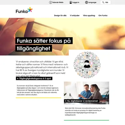 funka.nu startsida 2017