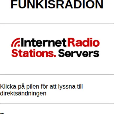 Funkisradion startsida 2024