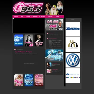 Fun Radio startsida 2010