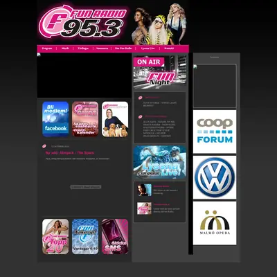 Fun Radio startsida 2011