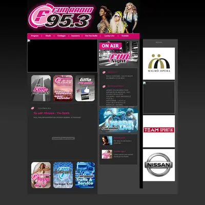 Fun Radio startsida 2012