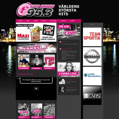 Fun Radio startsida 2015