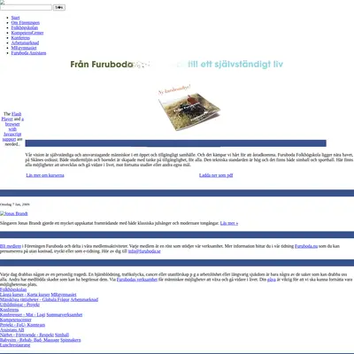Furuboda. Nu startsida 2009