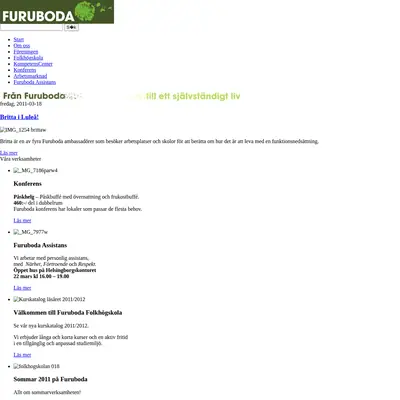Furuboda. Nu startsida 2011