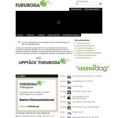 Furuboda. Nu startsida 2016