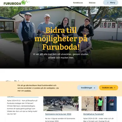 Furuboda. Nu startsida 2024
