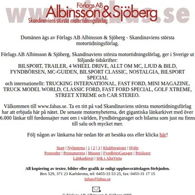 Fyndbörsen startsida 2002
