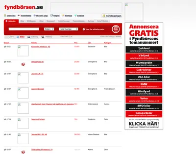 Fyndbörsen startsida 2015