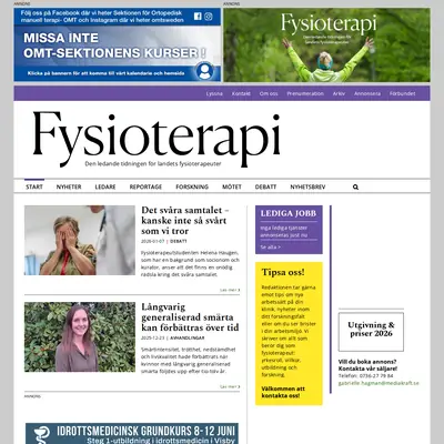 Fysioterapi startsida 2026