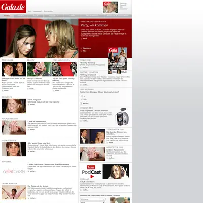 GALA startsida 2007