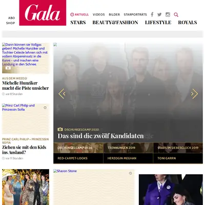 GALA startsida 2020