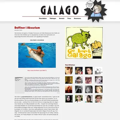Galago startsida 2013