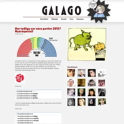 Galago startsida 2014