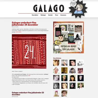 Galago startsida 2015