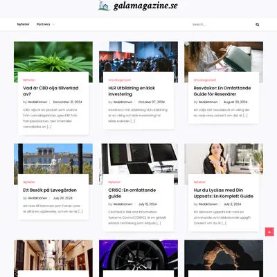 galamagazine.se startsida 2025