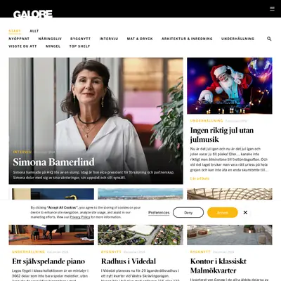 GALORE WEEKEND startsida 2025