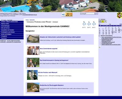 Gaming startsida 2007