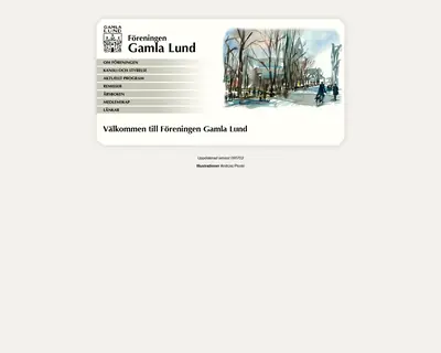 Gamla Lund-Nytt startsida 2009