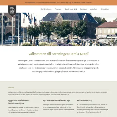 Gamla Lund-Nytt startsida 2024