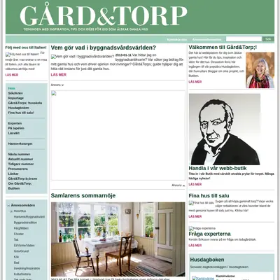 GÅRD & TORP startsida 2013