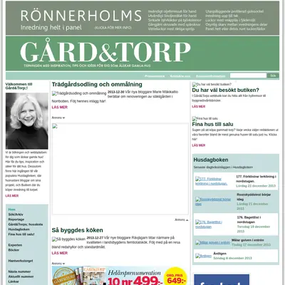 GÅRD & TORP startsida 2014