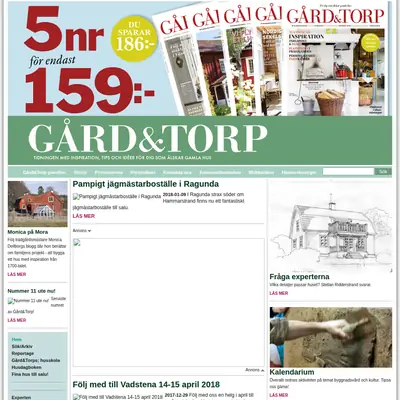 GÅRD & TORP startsida 2018
