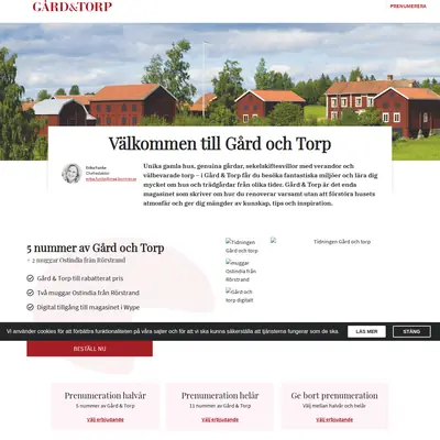 GÅRD & TORP startsida 2020