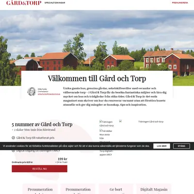 GÅRD & TORP startsida 2021