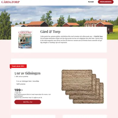 GÅRD & TORP startsida 2025