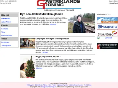 www.gastriklandstidning.se startsida 2007