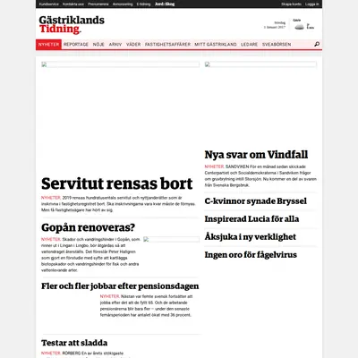 www.gastriklandstidning.se startsida 2017