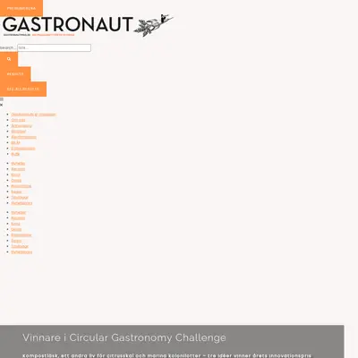 GASTRONAUT startsida 2025
