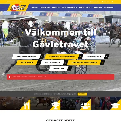 GÄVLETRAVET startsida 2020