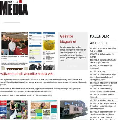 GESTRIKE MAGASINET startsida 2014