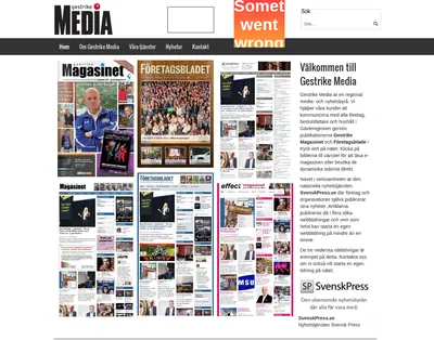 GESTRIKE MAGASINET startsida 2016