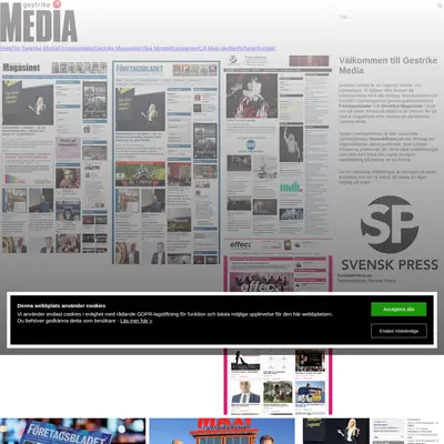 GESTRIKE MAGASINET startsida 2024