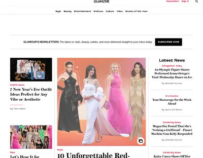 GLAMOUR startsida 2023