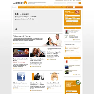 Mera Glasriket startsida 2012