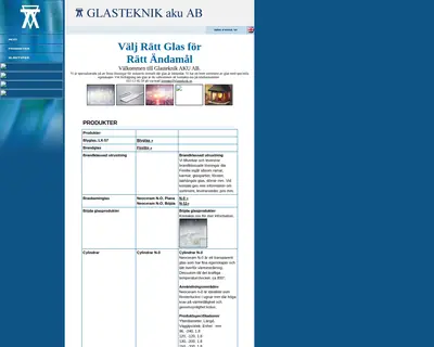 GLAS - teknik & design startsida 2004