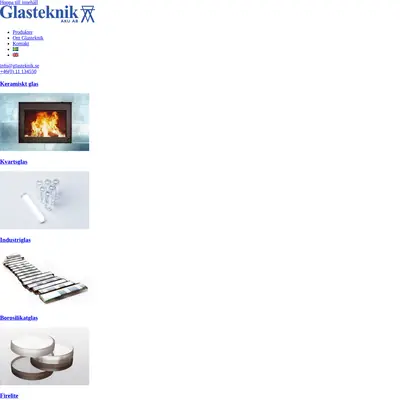 GLAS - teknik & design startsida 2023