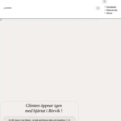 Glimten startsida 2025