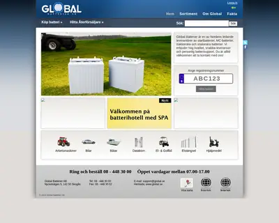 Global Batterier Industri startsida 2014