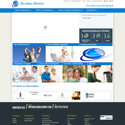 globalgrant.com startsida 2017