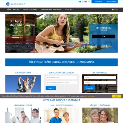 globalgrant.com startsida 2018