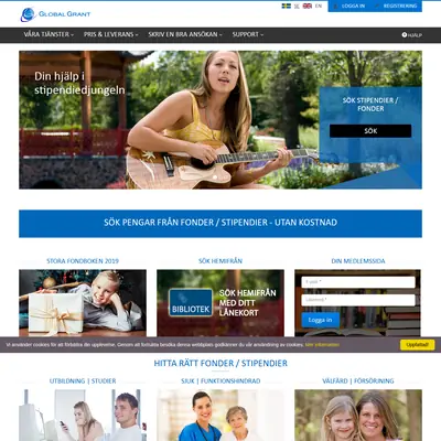 globalgrant.com startsida 2019